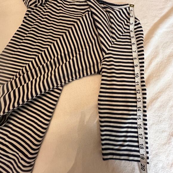 Object Collectors Item Objdira Dress sz XL Navy White Striped Cotton‎ Pockets - Picture 6 of 11